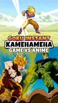 Goku Instant Kamehameha Anime vs Game Version Dragon Ball Z Idainaru Densetsu #kamehameha