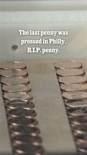 The U.S. government started making pennies in Philadelphia in 1793 when the city was the nation’s capital. It stopped Wednesday, November 12, as U.S. Treasurer Brandon Beach stepped up to a machine in the penny room of the world’s largest coin factory and ceremonially pushed a button to strike the last handful of copper-clad, mostly zinc, one-cent coins. In fact, however, the last pennies struck for public circulation left the Mint in July, staffers said. The Mint still produces nickels, which a
