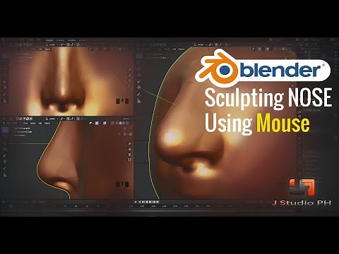 Sculpting Nose Using Mouse in Blender -Beginner