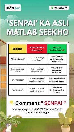 Learn Japanese faster with the meaning of SENPAI #learnjapanese