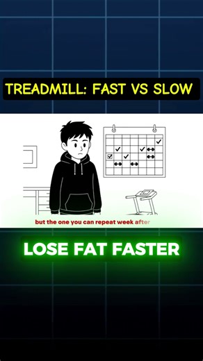 Fast vs Slow Treadmill: What’s the Best Cardio? #fatloss #health #fyp #for #foryou #fastfatlose