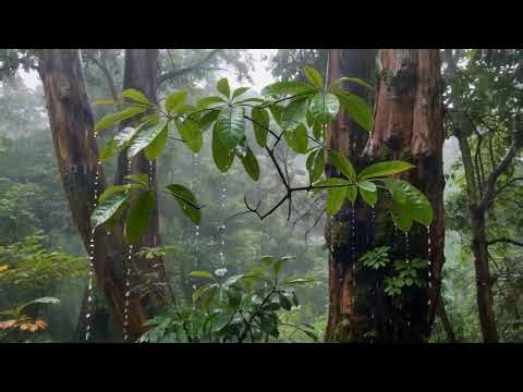 Camping Rainstorm on Car Roof – Heavy Rain & Thunder Sounds for Sleep & Relaxation ⛈