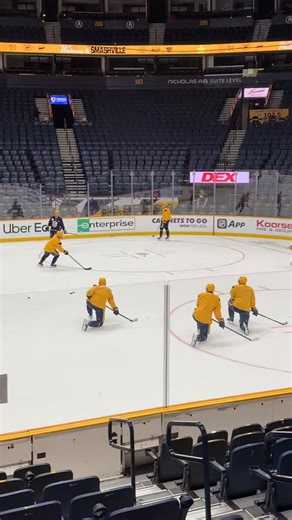 Rest of the team: hey let’s at least try to have some fun on the last day of practice before a meaningless game 82Ryan O’Reilly: I will torture myself with solo drills until my hands bleed