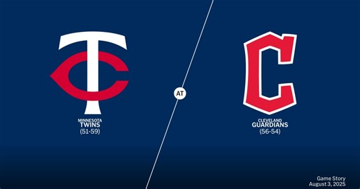 Minnesota Twins at Cleveland Guardians Game Story, Scores/Highlights - 08/03/2025