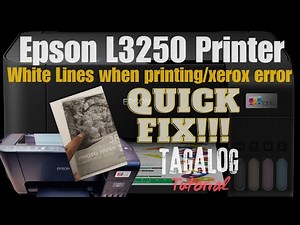 EPSON L3250 L3210 PRINTER WHITE LINE PROBLEM | PRINT HEAD NOZZLE CHECK AND CLEANING TUTORIAL