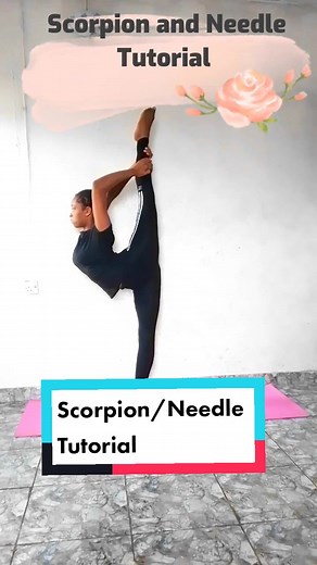 Replying to @liyabona195 Scorpion/Needle Tutorial I challenge y'all to follow this routine everyday for the next 2 weeks and you'll see great results. Note you must know how to do a Split ➡️ have a tutorial for it in my profile 👉 #tutorial #Scorpion #needle #gymnastics #selftaughtcontortionist #contortionist #flexible #viral #foryoupage #xyzbca #tipsandtricks