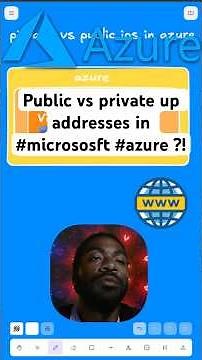 Public vs private ip address in #microsoft #azure ?!