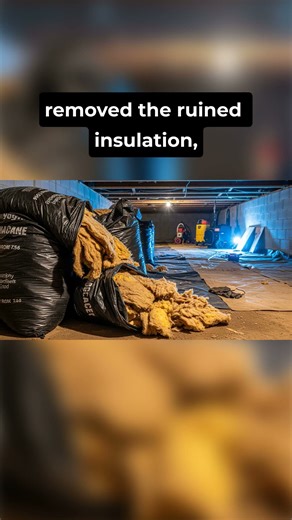 Burst Pipe Floods Crawl Space - Decatur, GA #shorts