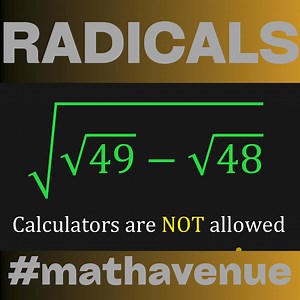 182K views · 1K reactions | RADICALS | Math Avenue : Learn Math By Examples | Facebook