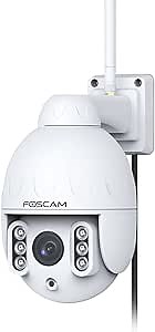 FOSCAM HT2 1080p Outdoor 2.4g/5gHz WiFi PTZ IP Camera, 4X Optical Zoom Pan Tilt Security Surveillance Speed Dome, 2-Way Audio with Mic & Speaker, 165ft Night Vision, CMOS Image Sensor, IP66