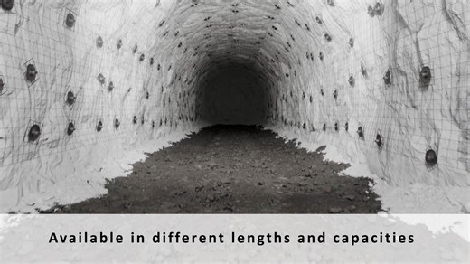 Normet Dynamic Yielding Cable Bolt Animation