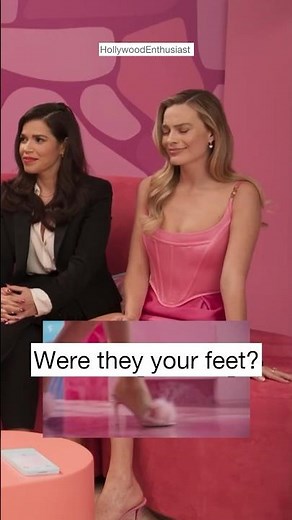 Margot Robbie describes the foot scene. #barbie #margotrobbie #shortvideo #subscribe