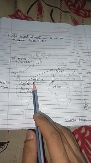 slavery trade route of triangular slave route, where is a triangular slave route #shorts #sst #hw