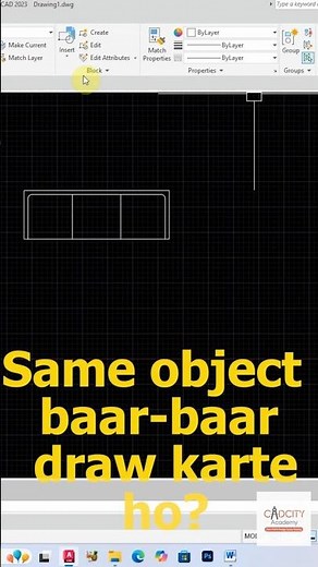 AutoCAD Tips #43 | Create Block