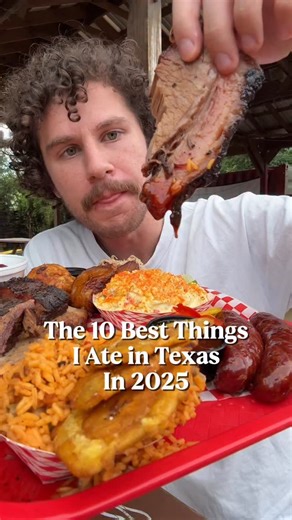 David Douglass on Instagram: "The 10 best things I ate in Texas in 2025. All worthy of a trip 10) @agasrestaurant in Houston lamb chops 9) @burntbeanco in Seguin brisket 8) @elemi.ep in El Paso dry aged ribeye taco 7) Vera’s Backyard BBQ in Brownsville barbacoa 6) @parishbarbecue in Austin confit duck 5) @nofi.slowbar in San Antonio cappucino 4) @lovers.pizzeria in San Antonio cheese pizza 3) @leroyandlewis in Austin smoked ribeye 2) @bordo.tx in Marfa serva sandwich 1) @creamyseoul in DFW mango