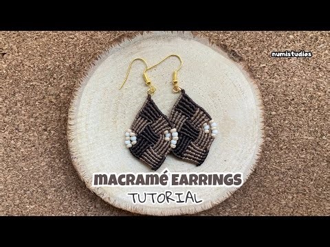 How to Make Boho Macramé Earrings | Tutorial