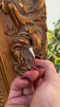 Restoring a Dusty Antique Mirror ✨ Estate Sale Treasure Transformation
