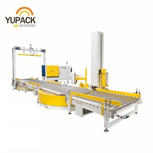 [Hot Item] Automatic Transfer Conveyor with Pallet Strapping and Wrapping Machine