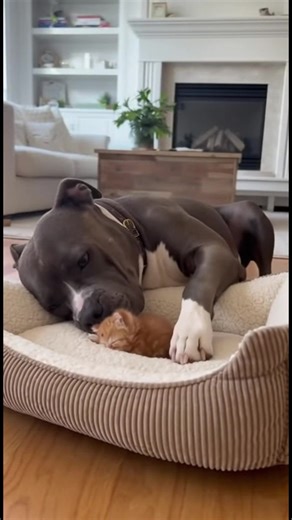 Dog's Gentle Love for a Tiny Kitten How does this unlikely friendship make you feel? Generated using Kling AI . . . (For entertainment purposes only. Consult professionals if guidance on activities is presented. No brand affiliation is implied if any are shown. If inspired by true events, creative adaptations may be included. Content may include public footage.) | Fabiosa Digest