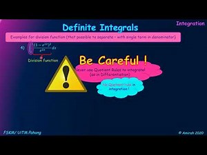 indefinite vs definite integrals (division function)