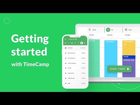 Getting started with TimeCamp: Setting up a new account