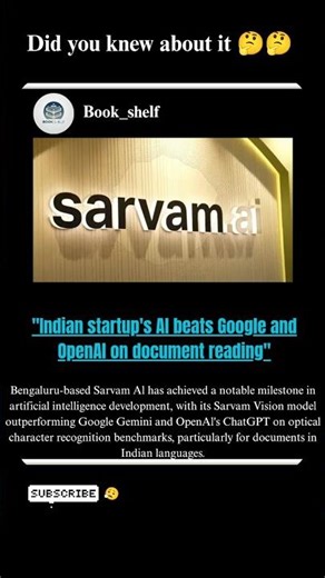 Indian startup's Al beats Google and OpenAl on document reading
