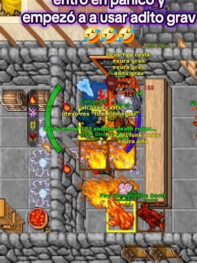 Mago Nivel 203 en Modo Pánico en Tibia