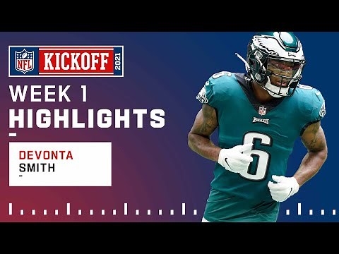 Every DeVonta Smith Catch from NFL Debut in Week 1 | NFL 2021 Highlights