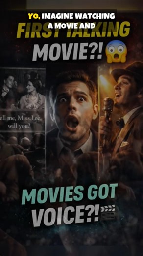 First Talking Movie SHOCKED Everyone 😳🎬 #shorts #hollywood