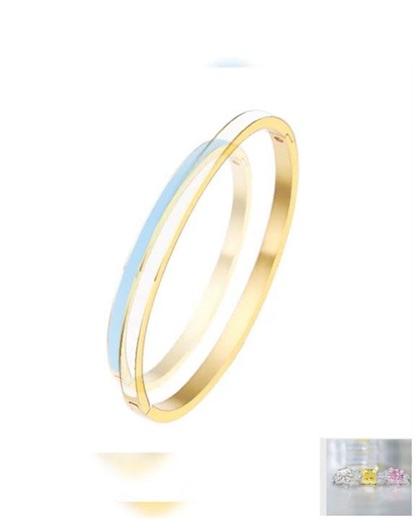 Stackable Enamel Bracelet Bangle Zirconite. 852B100