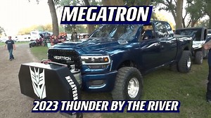 Megatron had a great weekend at Thunder by the River! Taking the win on Friday night and placing 3rd on Saturday night. No Way Man Diesel, LLC #dieseltruck #truckpulling #dodge #megatron #nowaymandieselllc | 4wd Diesel Truck Pullers