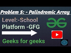 Palindromic Array | Java | GFG | Get all languages code in Description