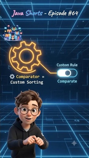 Comparator in Java in 10 Seconds ☕ | Custom Sorting Explained #Java #Comparator #Comparable