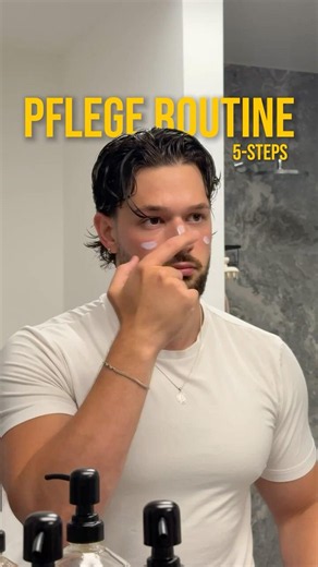 Simple Step by Step Pflegeroutine als Mann #pflegeroutine #skincare #grwm #mensgrooming