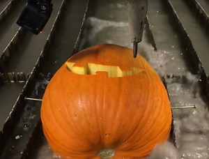 Carve Pumpkins Like a Pro with a 60,000 psi Waterjet