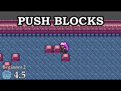How to push blocks like in zelda - Learn Godot 4 2D - no talking