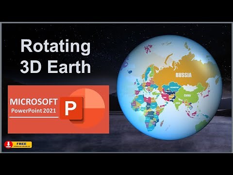 Tutorial No.: 53 Earth rotation Animation in Effect in PowerPoint | 3D Spinning Globe Animation