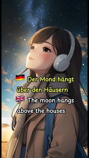 Learn German with Music 🇩🇪 | Unter den Sternen (Easy Lyrics + Translation) #deutschlernen