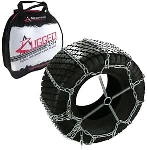 The ROP Shop Pair of 4 Link Tire Chains & Tensioners for Can-Am ATV UTV with 22.5x12x9 Tires