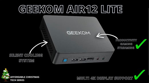 Affordable Mini PC, Big Performance – Geekmon Air12 Lite Review – Affordable Christmas Tech Series