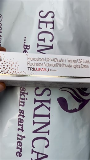 SKINCARE VENDOR IN ABEOKUTA on Instagram: "Tri-Luma combines Hydroquinone, Tretinoin, and Fluocinolone to help fade stubborn dark spots, melasma, and hyperpigmentation faster. Perfect for: ✔ Melasma ✔ Acne marks ✔ Sun spots ✔ Uneven skin tone ⚠ Use only at night and always wear sunscreen in the morning. 📩 DM for guidance before using. #HyperpigmentationTreatment #DarkSpotCorrector #trilumacream"