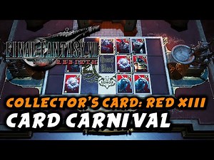 Final Fantasy 7 Rebirth - Collector's Card: Red XIII (Card Carnival Puzzle Solution)