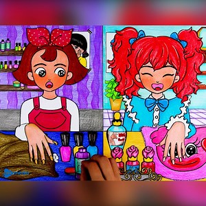 Seegi Nail Shop © Copyright by HFL Media ☞ Do not Reup Get in touch with us: info@hflmedia.net #Seegi #cartoon #HFL #stopmotion | Stop Motion Paper ASMR