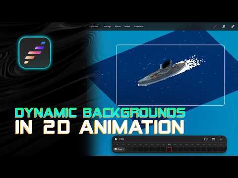 Dynamic backgrounds in 2d animation Procreate Dreams 2 by ‪@enrirdf‬