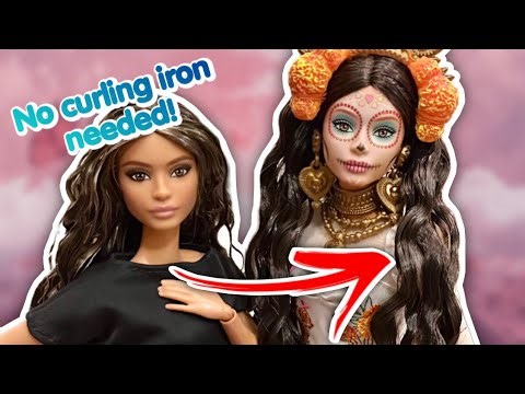 HOW TO CURL DOLL HAIR (WITHOUT CURLING IRON!)