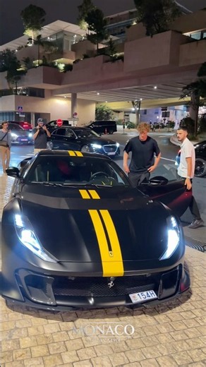 Jannik Sinner Bringing Out his Ferrari 812 Competizione in Monaco