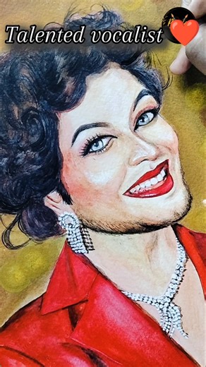 Potrait of Jinniechirag ❤️#watercolor#makeupartist#jinniechirag#art#yt#shortsfeed#shorts