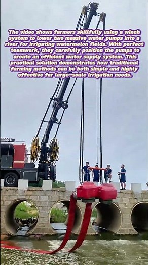 Farm Innovation: How These Giant Pumps Transform Watermelon Fields!