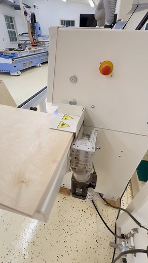 Putting the edge on some kitchen cabinets we are building this week. This machine has 9 separate machining units under the hood. Lots of variables when setting up and programming. Next on the agenda for the new shop is to run the hard piping for dust collection, and move the collecting units out of the building. #leanshop #istillhaveatraditionalshop #twoshopsarebetterthanone #woodworking #cncmachining #buildinganything | Nathan Wheeler