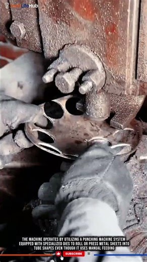 Innovation Metal Cylinder: Precision Punching, Manual Feeding, High Consistency #tech